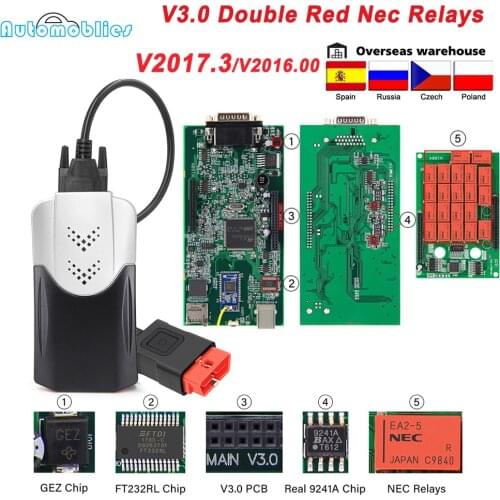 OBD2 V3.0 PCB Multidiag Pro + NEC Relays 2017.3 For BMW Bluetooth obd2 Scanner For Car / Truck obd 2 Car Diagnostic Auto tool