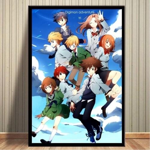 Wall Art Modular Canvas Digimon Adventure Tri Anime Pictures Cool Home Decor Painting Prints Poster Living Room Cuadros No Frame