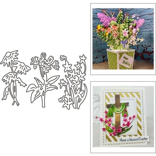 2021 New Flower Leaf Branches Pattern Metal Cutting Dies For Mould Cut Paper Embossing Craft Making Card Scrapbooking No Stamps