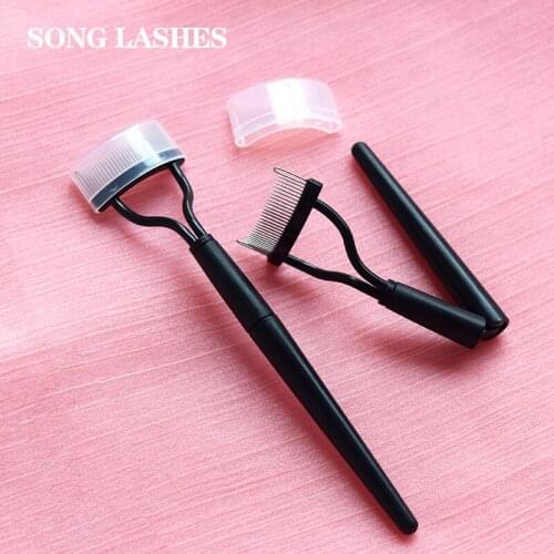 SONG LASHES Eyelash Makeup Lash Separator Foldable Metal Eyelash Brush Comb Mascara Curl Beauty Makeup Cosmetic Tool