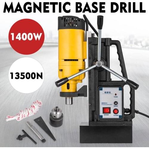 23mm Industrial Magnetic Drilling Mag Drill Press 13500N Mag Force Tapping 1400W
