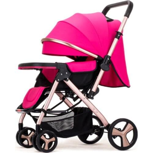 Foldable Travel Umbrella Baby Stroller Carriage Buggy Pushchair Pram Newborn Baby Trolley Universal Casters