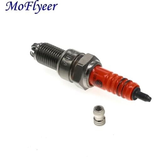 MoFlyeer Motorcycle Spark Plug for D8TC 150cc 200cc 250cc Pit Dirt Bike ATV Quad Motard Moped Buggy Scooter Motocross