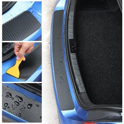 Universal Car Trunk Rear Guard Bumper Plate Sticker For KIA RIO Ford Focus Hyundai IX35 Solaris Mitsubishi ASX Outlander Pajero