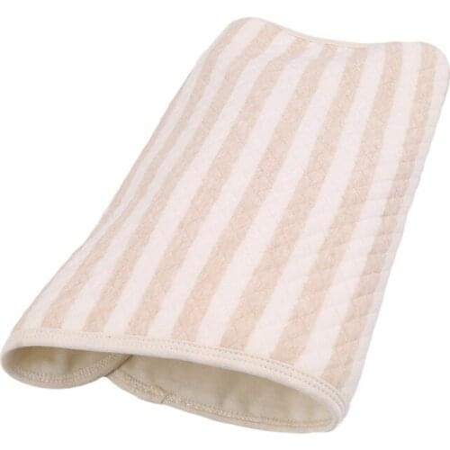 One Piece Brown Stripe Baby Waterproof Urine Mat Washable Changing Table For Kids Reveiving Blanket Infant Changing Pad Cover