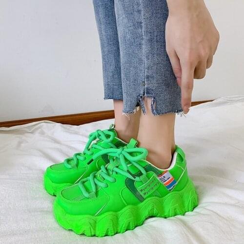 New sneakers women 2021 breathable mesh casual shoes women fashion plus size shoes lace up women vulcanized shoes platform