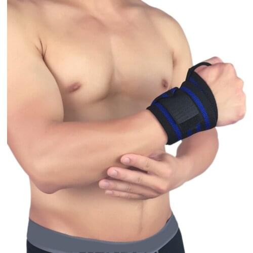 1pcs Long Wrist Support Elastic Adjustable Fitness Wristband Gym Strap Protection Sportswear With Thumb Loop New