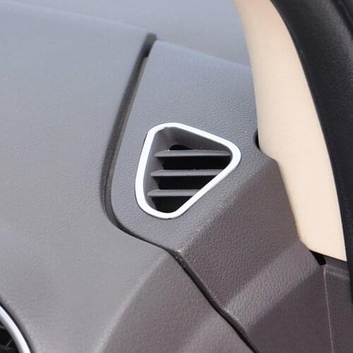 2 X Stainless steel Interior Front Air Vent Outlet Cover Trim for ford focus 2 2005 2006 2008 2009 2010 2012