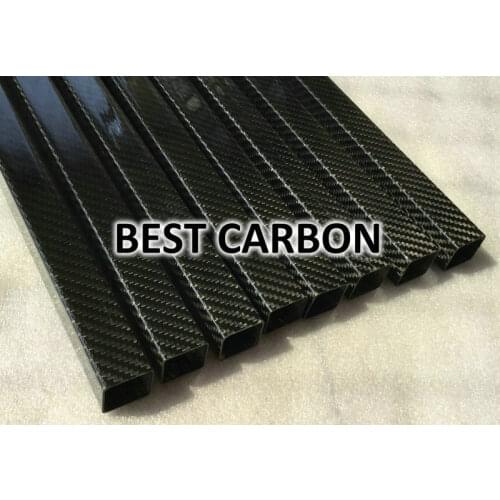25mm x 23mm x 1000mm Square High Quality 3K Carbon Fiber Fabric Wound/Winded/Woven Tube Carbon Tail Boom