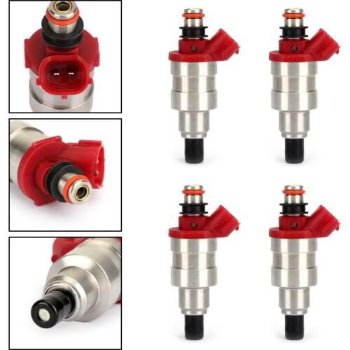 Areyourshop 4Pcs Fuel Injectors Fit For Mazda B2600 BASE LE-5 LX SE-5 2-DOOR MPV CARGO PASSENGER 3-DOOR G609-13-250 Car Parts