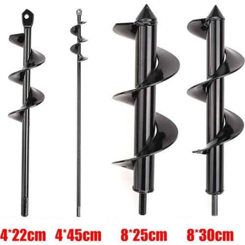 Earth Auger Spiral Drill Bit Plante Drill Auger Yard Gardening Bedding Planting Hole Digger Tool Replacement Garden Tools
