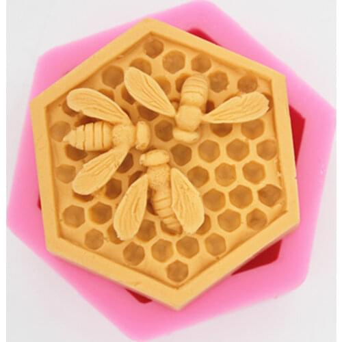 C834 honeycomb cake mould polymer clay silicone mold kitchen tools