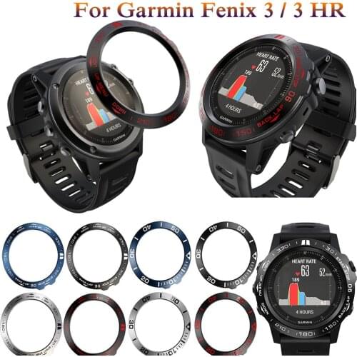 Bezel Ring Styling Case Adhesive Cover For Garmin Fenix3/3HR Anti Scratch Protection Metal Cover Smart Watch For Garmin Fenix 3