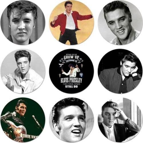 Elvis Presley Kiss Luxury Icons Pins Badge Decoration Brooches Metal Badges For Clothes Backpack Decoration