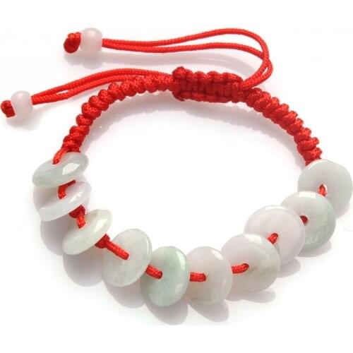Ethnic Handmade Weave Red String 100% Natural Round Circle Bracelet Bring Lucky