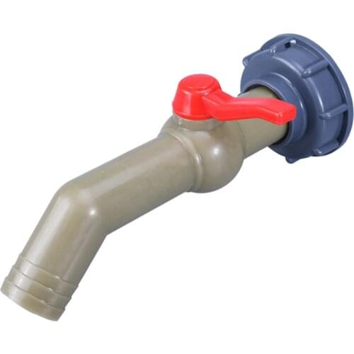 Plastic water tank fittings Garden irrigation connector S60x6 Thread Valve Hose Switch Fittings IBC tank Joints