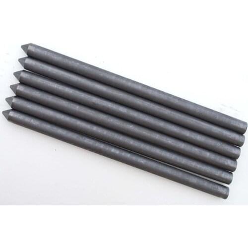 5pcs/lot Carbon Rods Pointed cone 99.99% Graphite bar 6-19mm x 175mm Electrode Cylinder Corrosion resistance Conductive teaching