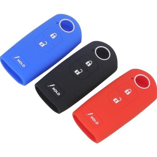 Kutery 3BTN Silicone Colorful Remote Car Key Case For Mazda 2 3 5 6 CX5 CX-5 M2 M3 M5 M6 GT 2015-2016 Protection Replacement