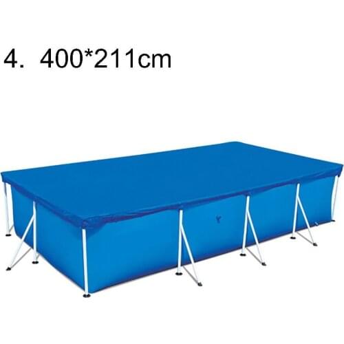 Lightweight Pool Cover Rainproof Protective Garden Thicken Home Keep Clean Rectangular Anti Dust Polyester Easy Use Above Ground