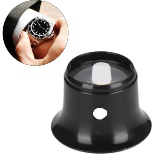 5pcs 10X Magnifying Glass Loupe Jewelry Watch Magnifying Glasses Accessory Watchmaker Loupe Jewelry Watch Repairing Tool Set New