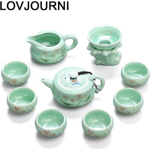 Shabby Chic Keukenhulpjes Kuchnia Organizer Cucina Gongfu Afternoon Home Decoration Accessories Teaware China Chinese Tea Set