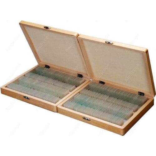 Slide -AmScope Supplies 200 PC Prepared Microscope Glass Slide Set