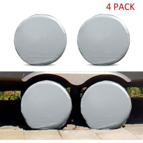 Car Tire Protectors Cover RV Wheel Motorhome Wheel Covers Sun Protector Waterproof Aluminum Film Fits 27 Inches 29 Inches Tire