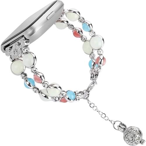 Woman Strap for Fitbit Sense Smartwatch Bracelet Band for Fitbit Versa 3/2/ Lite Wristband Night Luminous Jewelry Watchband