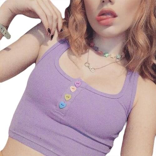 Women top Solid Color U Neck Sleeveless Slims Fit Basic Crop Top Bottoming Short girl Shirt Vest Tank tops for women y2k tops