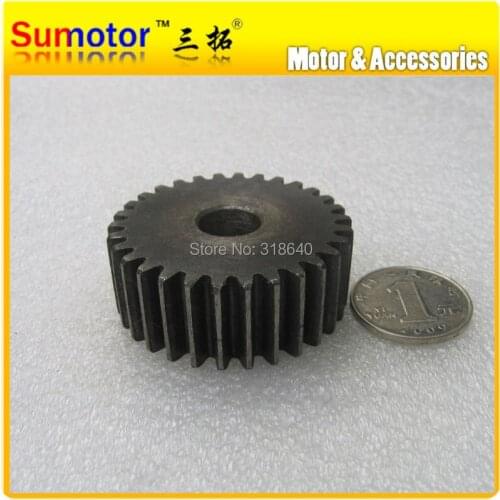 Spur Gear 1.5M 30T 30 Teeth Mod 1.5 Width 18mm Bore not large than 8.3mm Right teeth 45# steel CNC robot gear rack transmission