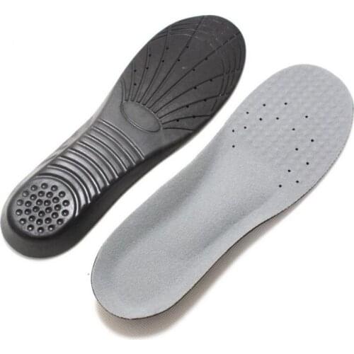 1Pair PU High Elasticity Pads Sweat Absorption Breathable Sports Insole For Man Decompression Deodorant Insole