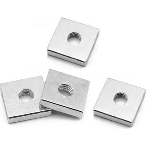 DIN562 M3 M4 M5 M6 M8 Zinc Plating-white Carbon Steel Square Thin Nuts