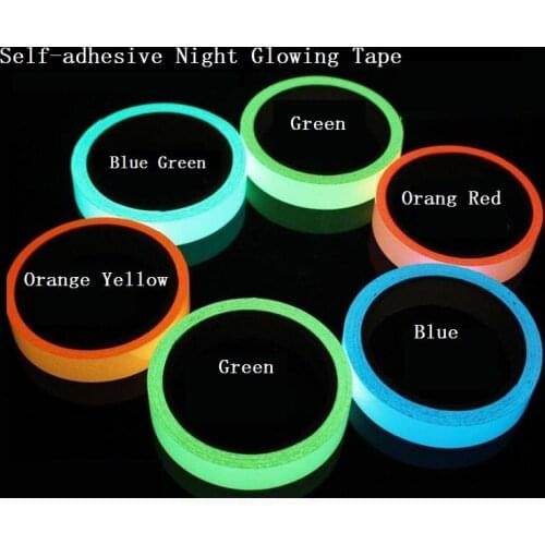 4cm*1M Night glowing self-adhesive tape fluorescent PVC strip
