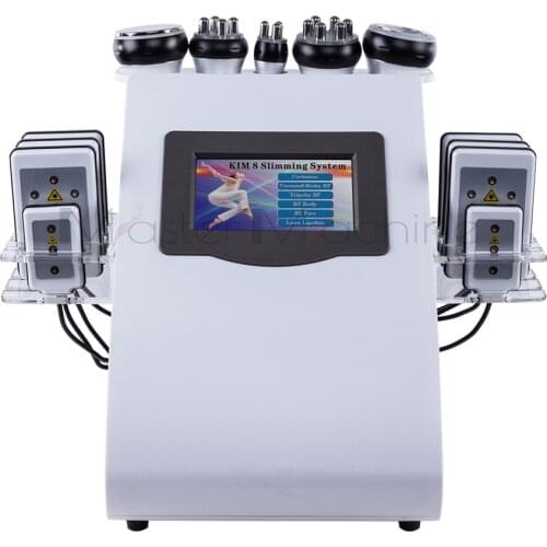 6 In 1 40K Ultrasonic Cavitation Vacuum RF Body Slimming Machine Laser-Lipo Weight Lossing Cellulite Removal 2021