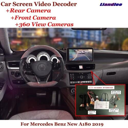 Car Original 7 Inch Screen Upgrade DVR Reverse Image Decoder Rearview Front 360 Camera For Mercedes Benz New A180 2019
