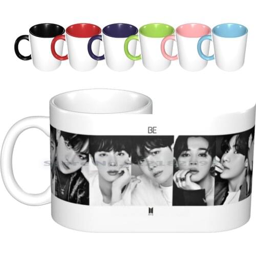 - Be Ceramic Mugs Coffee Cups Milk Tea Mug Rm Jin Suga J Hope Jimin V Jungkook Rap Monster Namjoon Yoongi Seokjin Hoseok Hobi