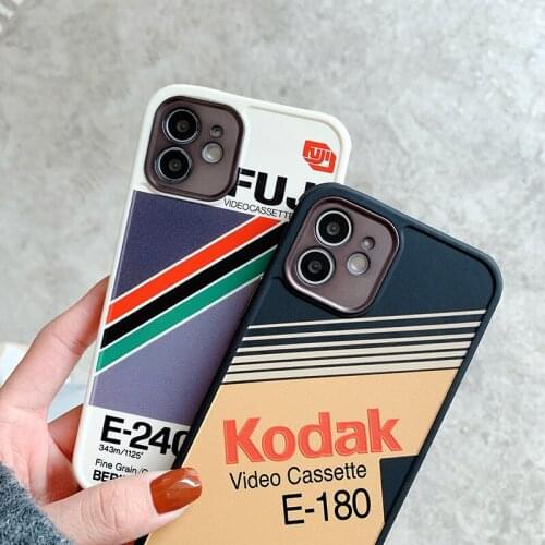 Japan Fuji Video Kodak Case For iPhone 12 mini 11 Pro X XS Max XR 7 8 Plus se2 Fashion soft TPU Digital Brand Cover Fundas