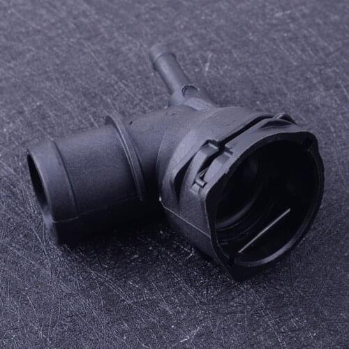 CITALL 3C0122291 Plastic Cooling Coolant Upper Radiator Pipe Hose Connector Black Fit For VW CC Beetle Golf Passat Audi A3 TT