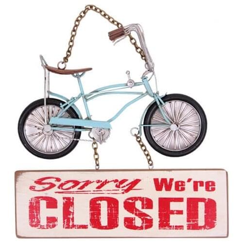 Decorative Metal Closed Lettering Bicycle Decorated - Cafe Restaurant Hotel Door Wall Lettering - Gift Trinket Quality Material