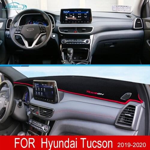 For Hyundai Tucson 2019 2020 Anti-Slip Mat Dashboard Cover Pad Sunshade Dashmat Carpet UV Car Accessories Rug