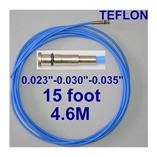 CHNsalescom PTFE Liner 15ft MIG Welding Guns Wire Size 0.023"-0.030"-0.035" MILL LIN TWE