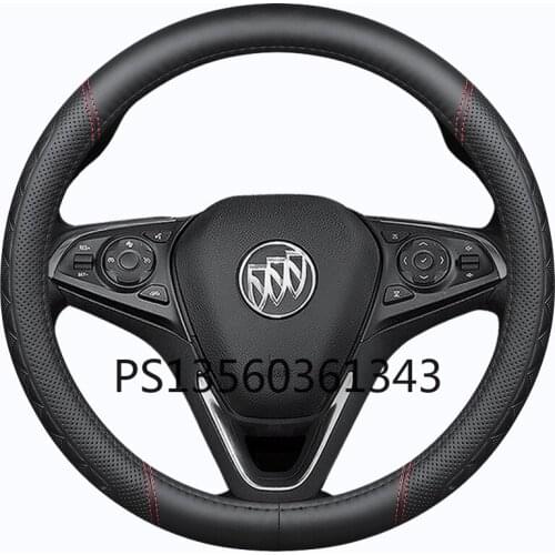 For Buick leather steering wheel cover LaCrosse Regal Excelle Verano Envision GL8 leather grip cover