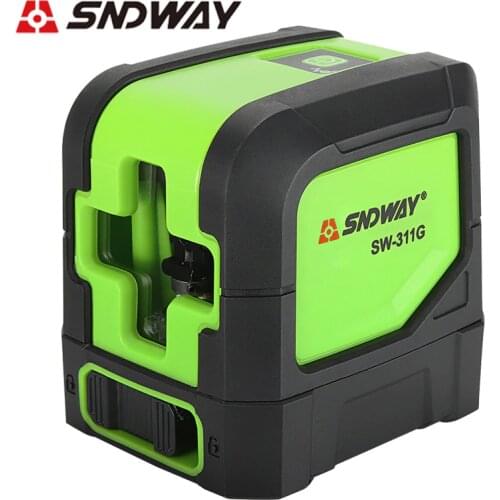 SNDWAY Laser Level SW-311R SW-311G SW-333G Self Levelling (4 degrees) Green Red Beam 2 Cross Lines Horizontal