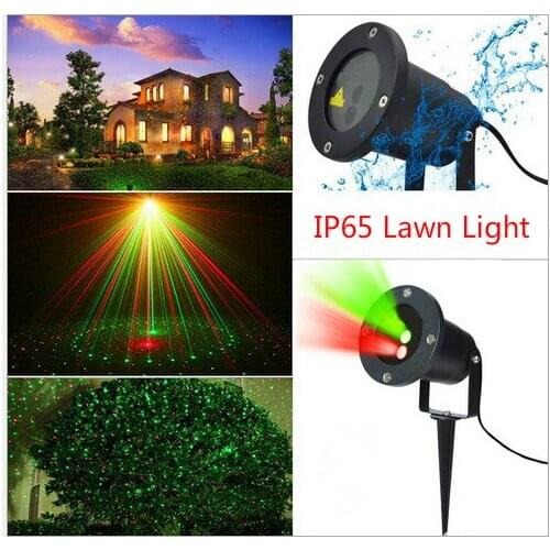 Lawn Light Christmas Holiday Garden Decoration Waterproof IP65 Laser Light Laser Star Projector Showers Lanternas Flashlight