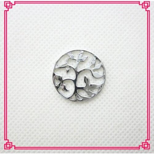 Hot selling 20pcs/lot large silver tree window plate fit 30mm glass locket floating charms plate charms diy bracelet charms