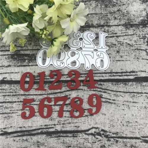 Arabic numerals Metal Cutting Dies For DIY Scrapbooking Album Embossing Paper Cards Decorative Crafts