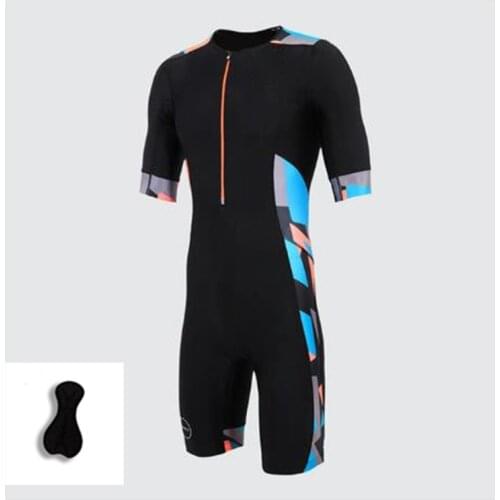2021 Mens Team Sublimation Printing Cycling Skin suit, Breathable Short Sleeves Bicycle Speed Suit Cycling Triathlon Jumpsuit