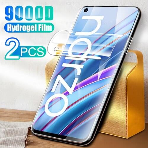 2Pcs Full Cover Soft Hydrogel Protective Film For Realme Narzo 30 4G Phone Screen Protection For Realmy Realmi Narzo30 6.5 inch
