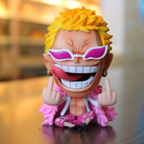 Anime OnePiece Character Don Quixote Doflamingo Despise Action Humanoid Model Boxed Toy Decoration Doll Children Gift Collection