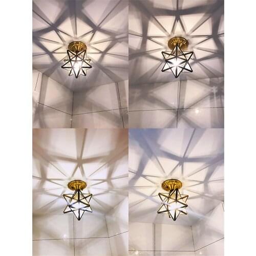 Nordic Modern Ceiling Lamps Star Aisle Light Bedroom Living Room Corridor Secretly Closed Balcony Lamps Led Light Fixture